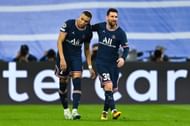 Kylian Mbappe (L) and Lionel Messi (via Getty Images)K